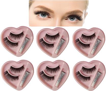 BLUEMERMAID Professional Heart Shape Fake Eyelashes Soft Waterproof For Women