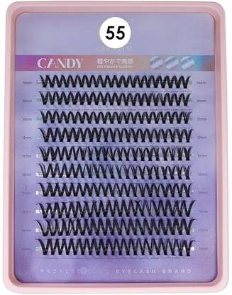 Cosluxe Lash Clusters Eyelash Extensions 200 PCS C Eyelashes Clusters- No-55- 10-12-14mm