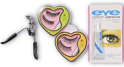 Zqugi THE Premiers Eyelashes Curler and Eyelashes With Glue Accessories Combo For Women And Girls
