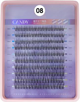 Cosluxe Lash Clusters Eyelash Extensions 200 PCS C Eyelashes Clusters- No-08- 10-12-14mm