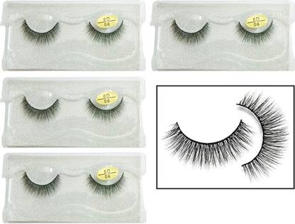 Facejewel 6D Mink Fashion Eyelash Natural Look Fake Eyelashes Soft Lashes 4 Pairs