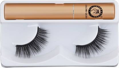 COLORS QUEEN Magnetic Eyeliner Eyelashes 5D Natural Eyelashes 1 Pair with 5g Eyelash Glue