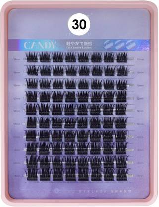 Cosluxe Eyelash Extension, False Eyelash 200 PCS C Eyelashes Clusters- No-30- 10-12-14mm