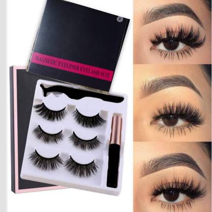 इनविश 100% Original MAGNETIC eyelash set for PROFESSIONALS with EYELINER