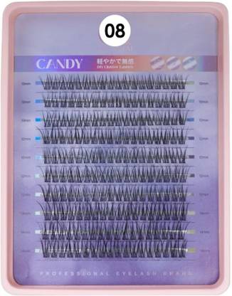 COSLUXE PROFESSIONAL Lash Clusters Eyelash Extensions 200 PCS C Eyelashes Clusters- No-08- 10-12-14mm
