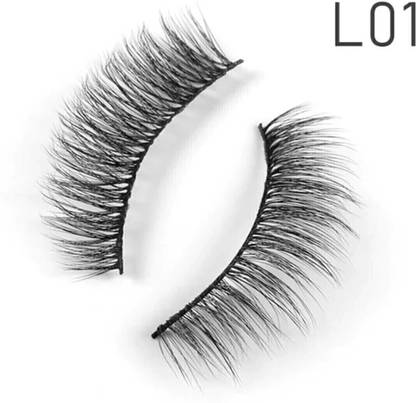 COSLUXE IMAGIC PROfessional Synthetic Fibers False Eyelashes,Natural & soft 100% Handmade -01