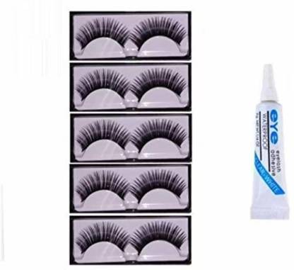 SHEFFO Eyelashes 5 Pcs With 1 Pcs Eyelash Glue