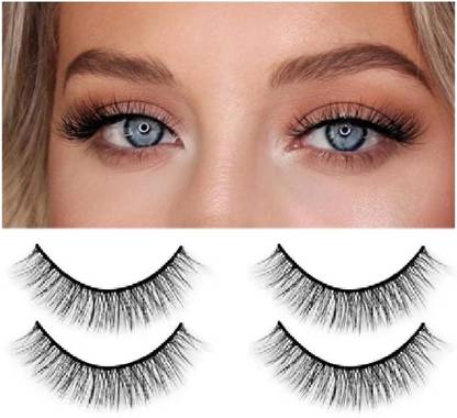 Libline Long Black False Eyelashes with Glue