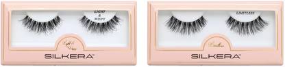 SILKERA Light & Wispy and Limitless Eyelashes Extension, 100% Human Hair -