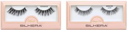 SILKERA Ultimate AND Demure Light Eyelashes Extension, 100% Human Hair -