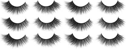ADJD Black 6 Pairs Natural 3D Thick Long False Eyelashes