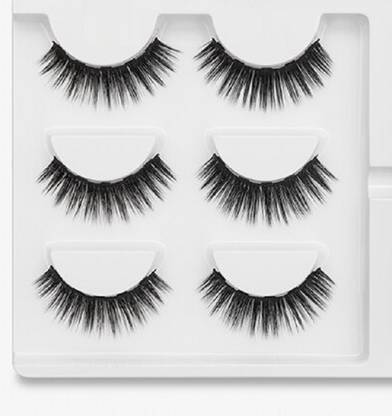 Amaryllis Handmade Natural 3D Thick Long False Eyelashes Pack Of 3
