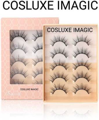 COSLUXE IMAGIC 3D FAKE EYELASHES,FALSE EYELASHSE KIT HANDMADE & NATURAL PAIR OF 5 - (F-04)