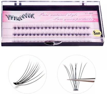 RUBYFACE Eyelash Extension, False Eyelash,Individual,Natural & Lightweight - 60pcs (8mm)