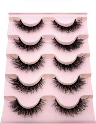 Bombay Vanity Eyelash Eye Makeup Long Natural 5 Pair Reusable Eyelashes