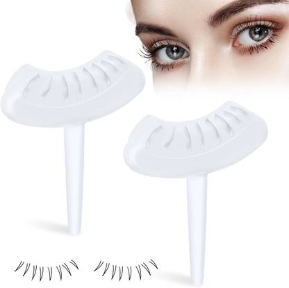 maycreate 2pcs Eyelashes Stamp for Lower Eyelash Reusable False Eyelashes Tool Waterproof