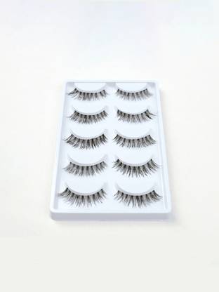 bobi Reusable Waterproof 12mm Synthetic Hair Natural ZC Volume Eyelashes - 5 Pair