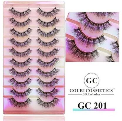 GOURI COSMETICS 3D EYELASHES - False Eyelashes for Women - (GC201)