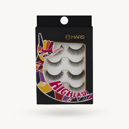 MARS False Eyelash, Eye Makeup Lash 3D Eyelash Long Natural & Dramatic Eyelashes