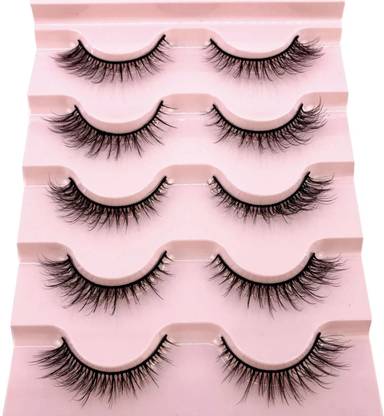 Bombay Vanity False Eyelash Eye Makeup Long Natural 5 Pair Reusable False Eyelashes