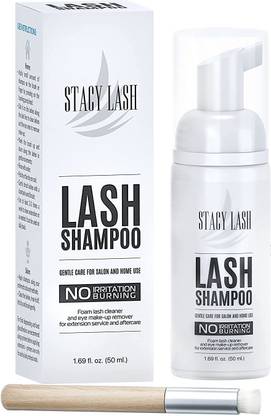 Stacy Lash Eyelash Extension 50ml Shampoo + Brush Eyelid Foaming Cleanser Wash for Lashes