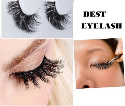 USBK Natural 3 D false eyelashes Black Handmade
