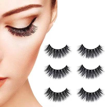 Hidden Beauty Hand made Natural 6D Thick Fake Eyelashes, Suitable for Party & Daily Makeup