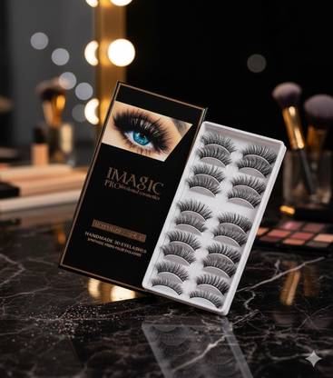 ZehrVibe soft 100% Handmade 3D Eyelashes Pack 10 Pairs