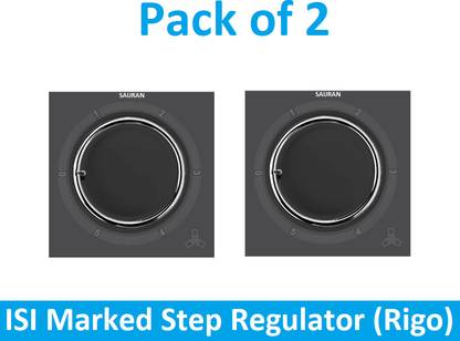 Sauran Pack of 2 Regulator 5Step (Rigo) Modular (EAP77.1) Step-Type Button Regulator
