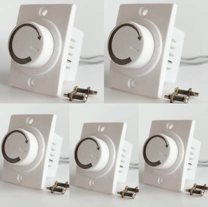 HI-PLASST SOCKET DIMMER -5PCS FAN REGULATOR Step-Type Button Regulator