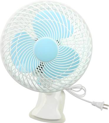Bellveen Desk Clip Electric Fan Mini Portable Shaking Head Step-Type Button Regulator