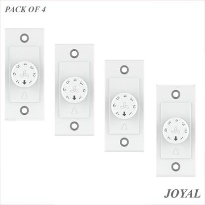 joyal Switch 7 Step Fan Regulator Pack of 4 Step-Type Button Regulator