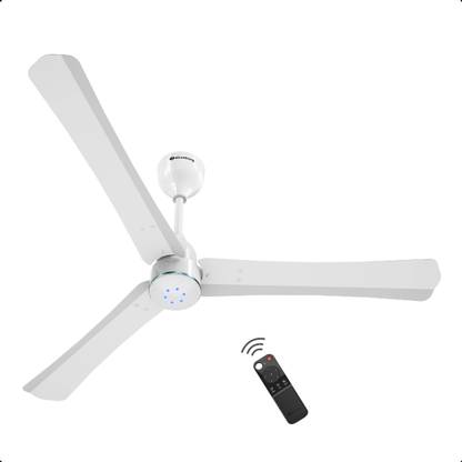 Atomberg Renesa Halo Smart|Voice Control|High Air Flow|Low Noise|LED Speed Indicator with 3 Year Warranty BLDC Motor with Remote 1200 mm Ceiling Fan