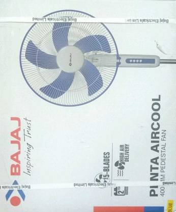 BAJAJ 251294 with 1 Year Warranty Silent Operation 400 mm Pedestal Fan
