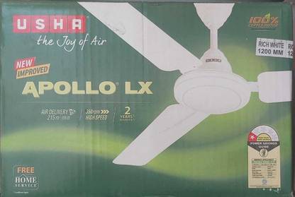 USHA APPOLLO LX with 2 Months Warranty BLDC Motor 1200 mm Ceiling Fan