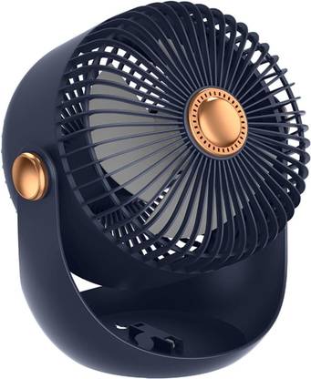 AKARI AK - Desktop Wall Floor Fan Mini Fan Three-speed Adjustable (BLUE) with 1 Year Warranty Energy Saving Table Fan