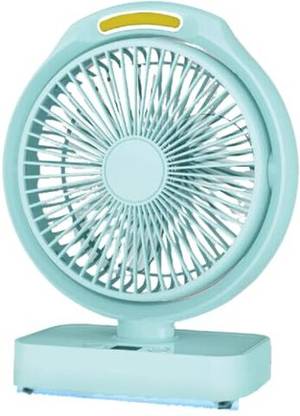 Rhobos Emergency Rechargeable LED Fan | 3600mAh Battery | Type-C | Display Screen 5 Star 1200 mm 3 Blade Table Fan