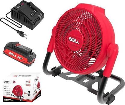 iBELL One Power Series Portable Fan CF24-05 with 4Ah Battery , 3A Charger with 6 Months Warranty 245 mm Table Fan