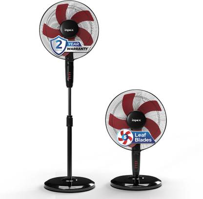 IMPEX IMPULSE Pedestal 2 in 1 convertible 400 mm 5 Blade Pedestal Fan