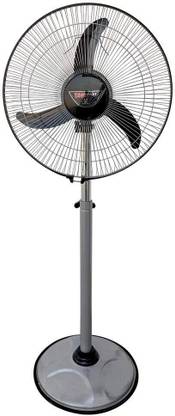 DIGISMART Bullet Mark-1 2400 RPM High Speed 16 Inches Adjustable Height X-Flow Technology 400 mm 3 Blade Pedestal Fan