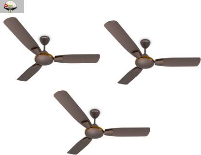 Crompton Highspeed Toro 1 Star 1200 mm (Magic Brown, Pack of 3) with 2 Year Warranty 1200 mm Ceiling Fan