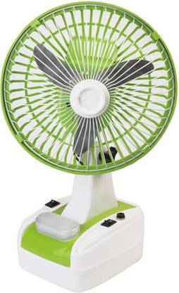 CELL Mini AC/DC Rechargeable Battery Operated with 3 Months Warranty 200 mm Table Fan