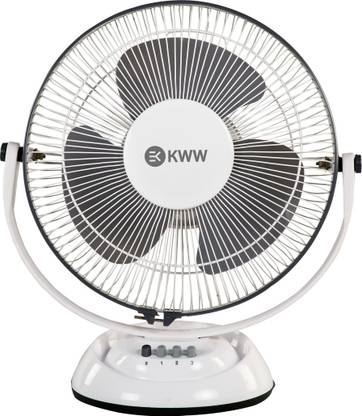 KWW High Speed All Purpose 3 in 1 Personal Fan for Wall/Desk/Celling with 24 Months Warranty Ultra High Speed 300 mm Table Fan