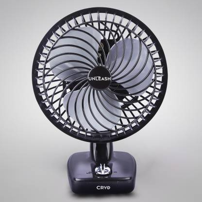 unleash CRYO 230 MM HIGH SPEED 9 INCH TABLE FAN FOR HOME 230 mm 3 Blade Table Fan