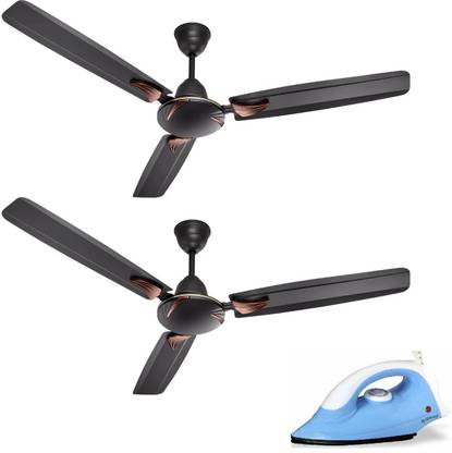 Hi Choice Ceiling Fan For Home Living Room Fast And High Speed 2 Fan, 1 Iron Combo 2 Star 1200 mm 3 Blade Ceiling Fan