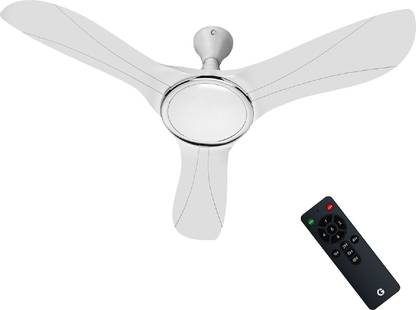 CG CALIVER- WHITE CHROME with 1 Year Warranty 1200 mm Ceiling Fan