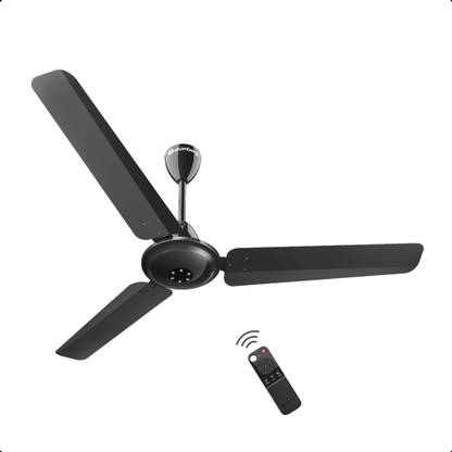 Atomberg | Efficio Alpha, 35W, Energy Saving, 1+1 Warranty, 5 Star 1200 mm 3 Blade Ceiling Fan (BLDC Motor with Remote | Gloss Black | Pack of 1) deal from flipkart