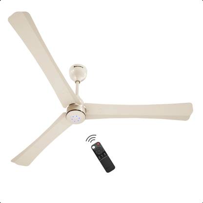 Atomberg Renesa Halo Smart|Voice Controlled|High Air Flow|Low Noise|LED Speed Indicator with 3 Year Warranty BLDC Motor with Remote 1400 mm Ceiling Fan