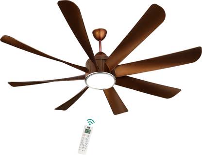KUHL PLATIN D8 Stylish 65% Power saving BLDC Fan | IoT Operate via Mobile & Alexa | 5 Star 1500 mm 8 Blade Ceiling Fan