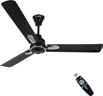 Kenstar Snow breeze with 2 Year Warranty BLDC Motor with Remote 1200 mm Ceiling Fan  (5 Star | Matte Black | Pack of 1)